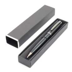 Ручка Betty в коробке Cradle чёрной с серебристым, Черный