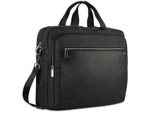Портфель мужской BUGATTI СЕРА | SERA, антрацитовый, полиэстер, 40х11х34 см, 15 л
