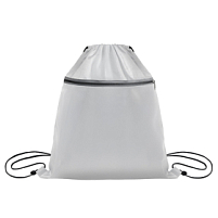 Рюкзак мешок  "Shift" со светоотражающей молнией, белый, 36*41 см, полиэстер 210D, белый