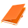 Ежедневник Alpha недатированный, оранжевый/оранжевый