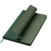 Ежедневник Latte soft touch недатированный, зеленый