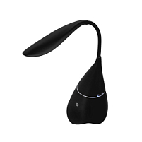 Настольная лампа с колонкой Swanny, Черный