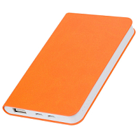 Универсальный аккумулятор  "Softi" (5000mAh),оранжевый, 7,5х12,1х1,1см, искусственная кожа,пл, оранжевый