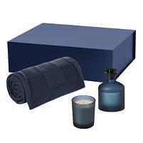 Подарочный набор Enigma, Cella Soft, синий (свеча, диффузор, плед) Подарочный набор Enigma, Cella Soft, синий (свеча, диффузор, плед)