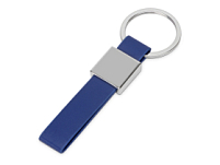 Брелок из металла и иск.кожи Strap, серебристый/темно-синий Брелок из металла и иск.кожи Strap, серебристый/темно-синий