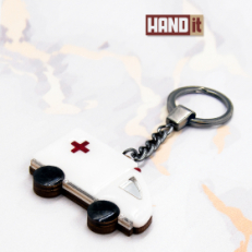 Брелок Скорая помощь (белый с красным)