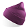 Шапка вязаная  двойная Wind-S, пурпурный, 100% переработанный полиэстер, пурпурный