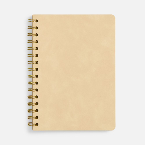 Ежедневник Spiral, недатированный, бежевый