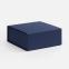 Коробка складная Quadra Fold, темно-синяя