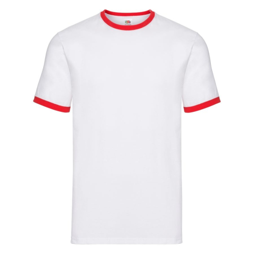 Футболка мужская RINGER T 160, красный, белый