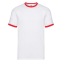 Футболка мужская RINGER T 160, красный, белый