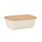 Ланч бокс с бамбуковой крышкой, бежевый