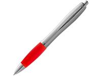Ручка пластиковая шариковая «Nash», цвет: красный, серебристый