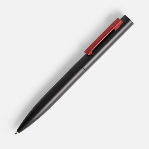 Ручка шариковая Inkolor, черная с красным