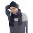 Шарф вязаный WIND SCARF, темно-синий