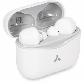 Беспроводные наушники ACCESSTYLE TORNADO TWS, белый, белый