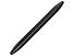 Ручка металлическая шариковая Bullet с серебристым зеркальным слоем, матовый черный