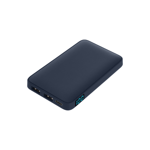 Внешний аккумулятор с подсветкой Анкор (Ancor) 5000 mAh, синий