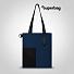 Шоппер Superbag Color (темно-синий с чёрным)