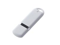 USB 2.0- флешка на 16 Гб, soft-touch, цвет: белый