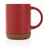 Керамическая кружка с пробковым основанием, 280 мл