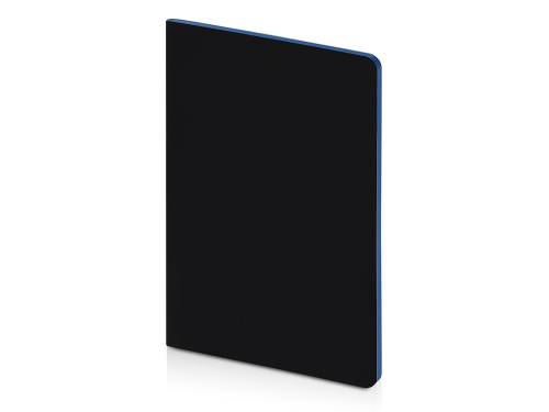 Бизнес-тетрадь А5 Pragmatic Contrast, 40 листов в клетку, черный с голубым срезом