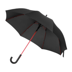 Зонт-трость Quantum, черный/красный