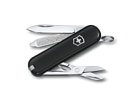 Нож-брелок VICTORINOX Classic SD Colors Dark Illusion, 58 мм, 7 функций, чёрный Нож-брелок VICTORINOX Classic SD Colors Dark Illusion, 58 мм, 7 функций, чёрный