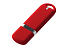 USB-флешка на 512 Mb с покрытием soft-touch, красный