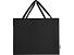 Odessa большая эко-сумка из переработанного хлопка, сертифицированного согласно GRS, плотностью 220 г/м² - сплошной черный