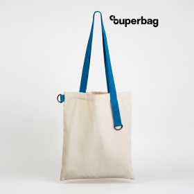 Шоппер Superbag (неокрашенный с голубым)