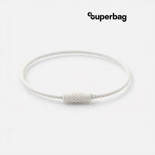 Тросик-кольцо Ring для обвеса, L=15см (белый)