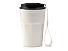 Термокружка KEURY из нержавеющей стали с двойными стенками и ручкой с керамической слоем, белый