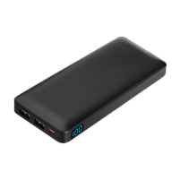 Внешний аккумулятор с цветной подсветкой Ancor PD Max Plus 10000 mAh, черный