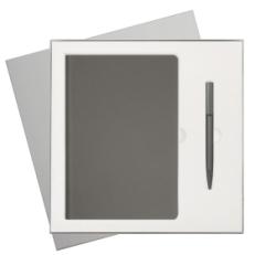 Подарочный набор Star, серый (ежедневник, ручка)