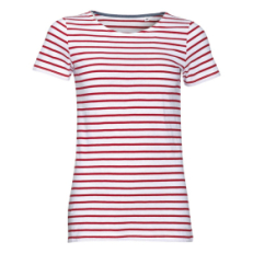 Футболка Miles Women белая с красным