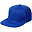 Бейсболка Snapback с прямым козырьком, ярко-синяя