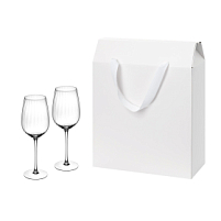Подарочный набор 2 бокала для вина Blanche в большом подарочном пакете Подарочный набор 2 бокала для вина Blanche в большом подарочном пакете