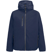 Куртка софтшелл с капюшоном мужская Falcon Men, синяя