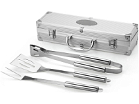 Набор для барбекю в кейсе: лопатка, щипцы, вилка Salvy Набор для барбекю в кейсе: лопатка, щипцы, вилка Salvy
