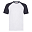Футболка мужская SHORT SLEEVE BASEBALL T 160, темно-синий, белый