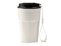 Термокружка KEURY из нержавеющей стали с двойными стенками и ручкой с керамической слоем, белый