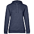 Толстовка с капюшоном женская Hoodie, синий меланж