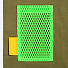 Заготовка из крупной сетки Rete, M, зеленый неон