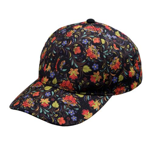 Образец бейсболка CUSTOM MERCH, 5 клиньев, застёжка на липучке, черный