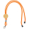 Шнурок для бейджа Tube Wood, оранжевый