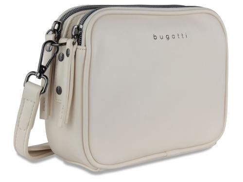 Сумка кросс-боди женская BUGATTI АЛМАТА | ALMATA, бежевая, полиуретан, 21,5х6х15 см