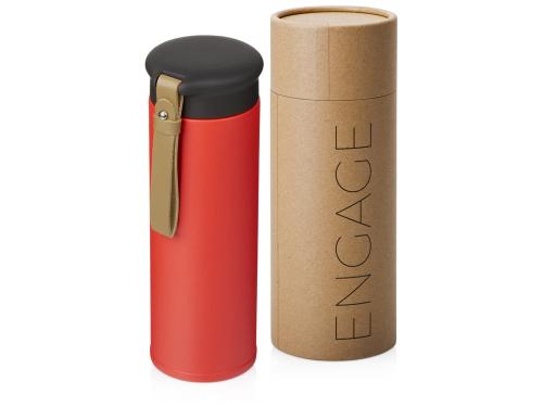 Вакуумный термос Engage, 450 мл, тубус, красный