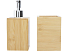Набор из 3 аксессуаров из бамбука для ванной комнаты Hedon, natural