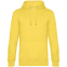 Толстовка с капюшоном унисекс King, желтая